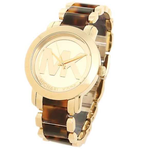 Michael Kors Accessories - MK Women's Gold and Tortoise Watch